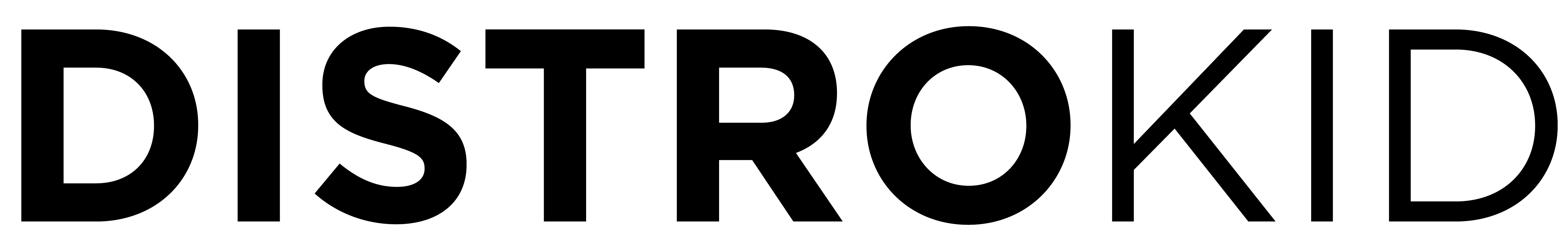 Siyah DistroKid logosu